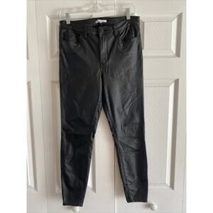 STS Blue‎ Women's 29 Black Faux Leather Skinny Jeans